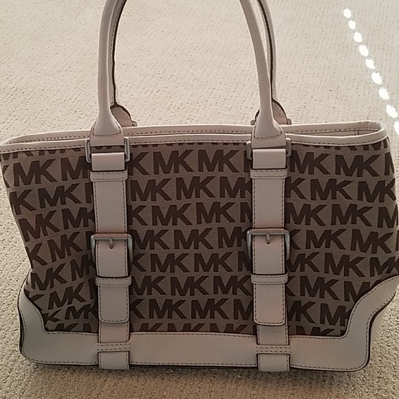 Michael Kors Canvas and Leather Tote - Picture 5 of 8